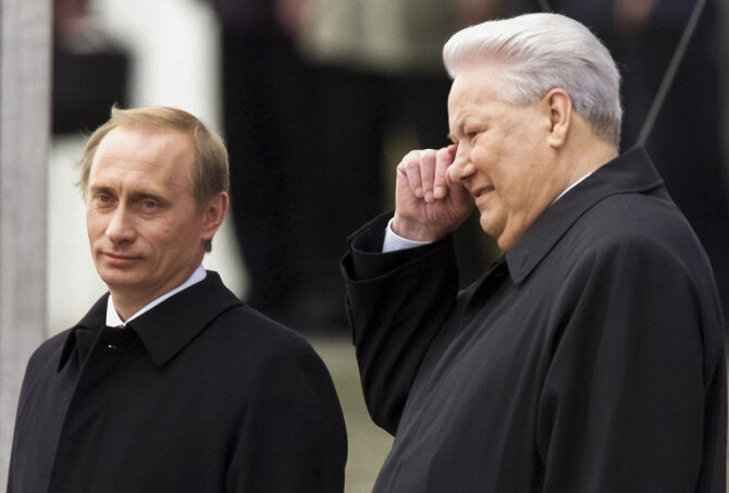 AP/Scanpix/Vladimiras Putinas, Borisas Jelcinas