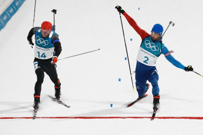„Scanpix“ nuotr./Biatlono varžybos Pjongčange