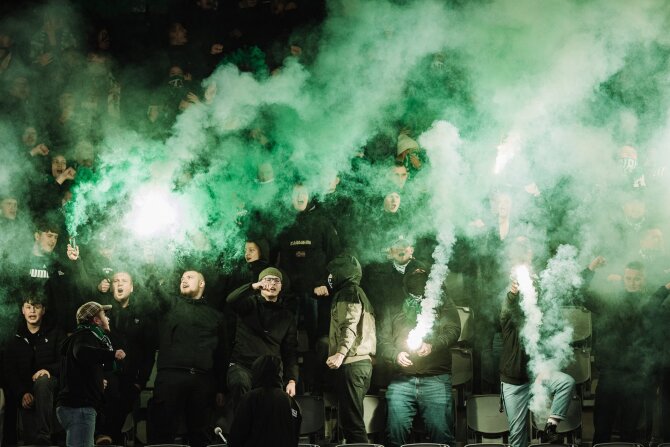 zalgiris.lt nuotr./„Kauno Žalgirio“ futbolo klubo sirgaliai
