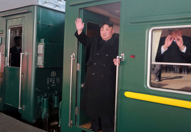 AFP/„Scanpix“ nuotr./Kim Jong Unas išvyko į Vietnamą