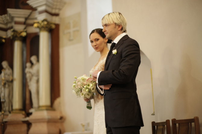 A. Kriščiūno nuotr./Stanislavas Stavickis-Stano su žmona Indre (2008 m.)