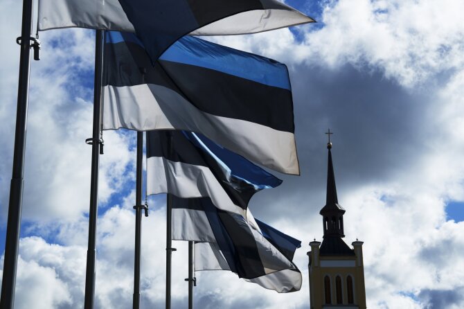 „Scanpix“/AP nuotr./Estijos vėliavos