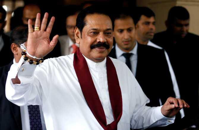 „Reuters“/„Scanpix“ nuotr./Mahinda Rajapaksa