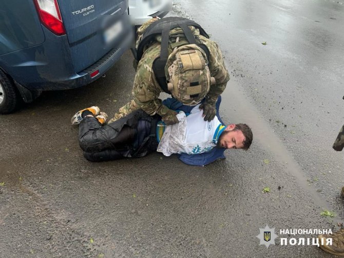 Ukrainos nacionalinė policija/Ukrainoje sulaikytas įtariamasis policininko nužudymu 