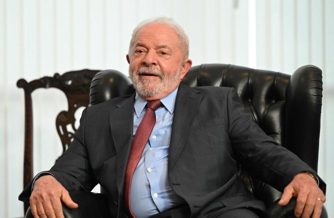 „AFP“/„Scanpix“/Brazilijos prezidentas Luizas Inacio Lula da Silva 