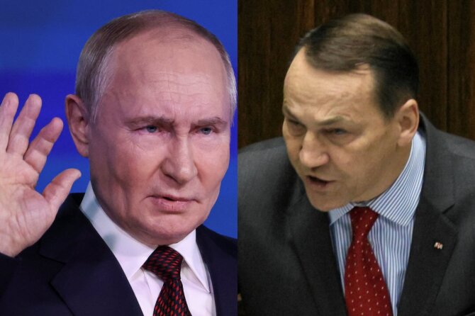 Reuters/Scanpix/Vladimiras Putinas, Radoslawas Sikorskis