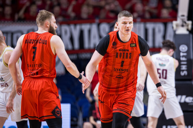 Roko Lukoševičiaus/„Betsafe-LKL“ nuotr./Gytis Radzevičius ir Artūras Gudaitis