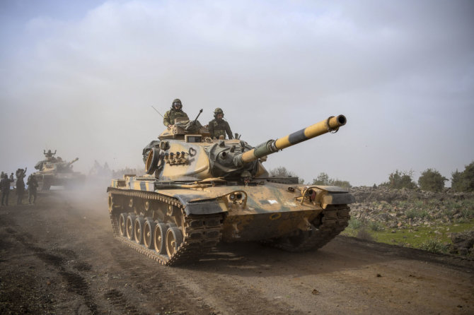 „Scanpix“/AP nuotr./Turkijos pajėgos Sirijos šiaurėje