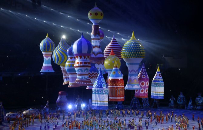 „Scanpix“ nuotr./Sočio olimpinių žaidynių atidarymo ceremonija