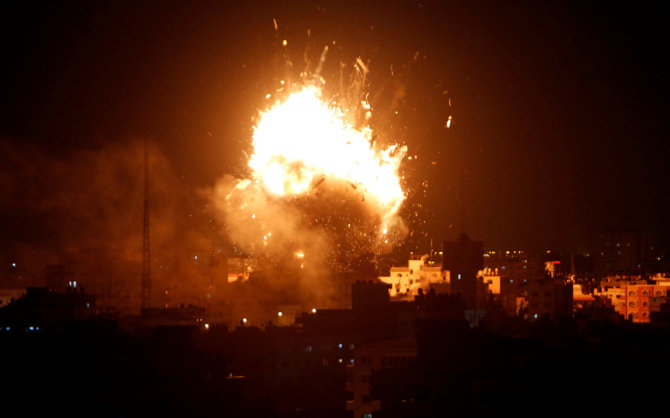 „Reuters“/„Scanpix“ nuotr./Sprogimai Gazos Ruože
