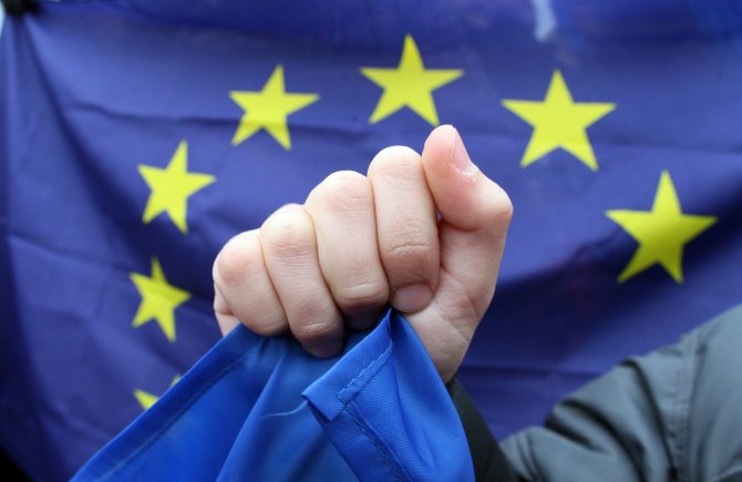 AFP/„Scanpix“ nuotr./ES vėliava