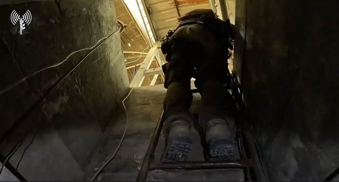Stopkadras/Vaizdai iš slapto „Hamas“ tunelio Gazoje