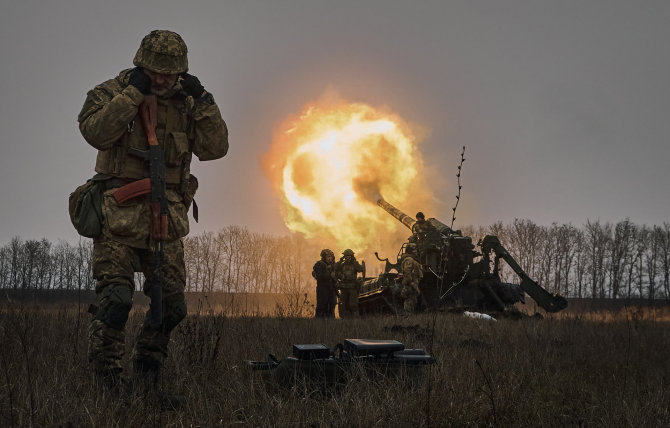 „AP“/„Scanpix“/Ukrainos karinės pajėgos prie Bachmuto