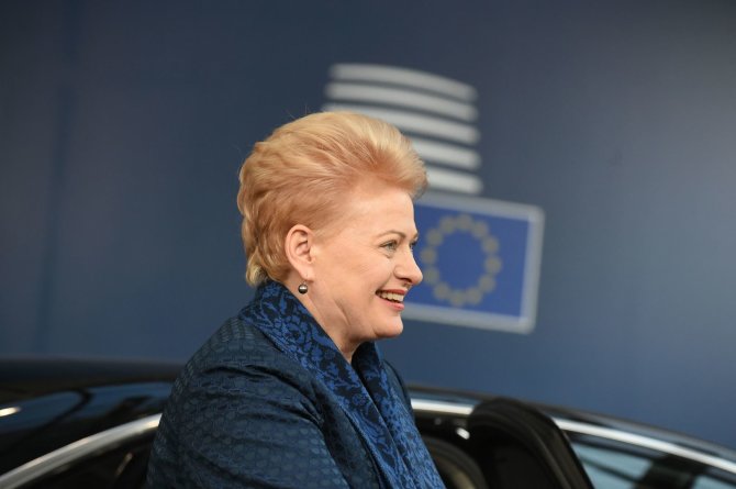 AFP/„Scanpix“ nuotr./Dalia Grybauskaitė Briuselyje