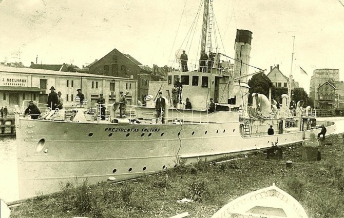 KU nuotr./Laivas „Prezidentas Smetona“ buvo pirmuoju Lietuvos karinio laivyno laivu.