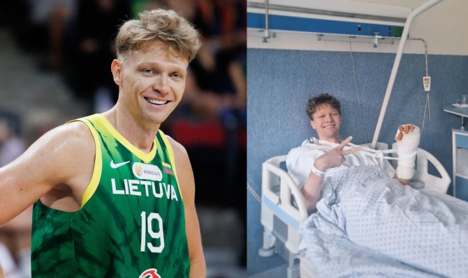 „Instagram“ nuotr./Mindaugas Kuzminskas traumą patyrė praėjusių metų pabaigoje