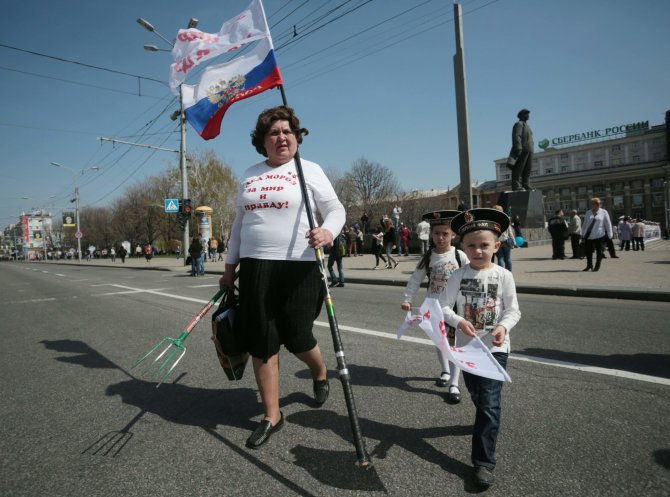 AFP/„Scanpix“ nuotr./Donecko šventė