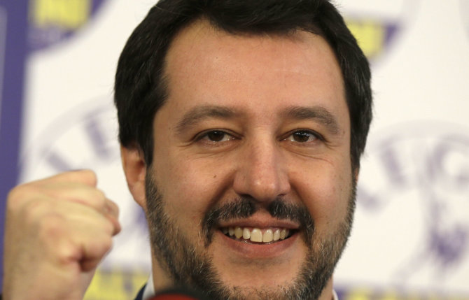 „Scanpix“/AP nuotr./Matteo Salvini