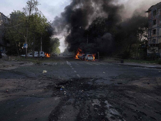 AFP/ „Scanpix“/Karas Ukrainoje