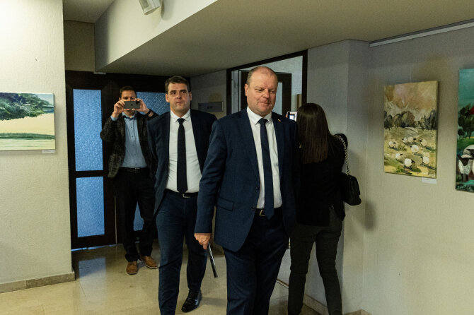 Pauliaus Peleckio / BNS nuotr./Remigijus Žemaitaitis, Saulius Skvernelis