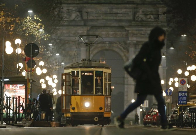 „Scanpix“/AP nuotr./Milano gatvėmis rieda beveik 90 metų senumo tramvajai