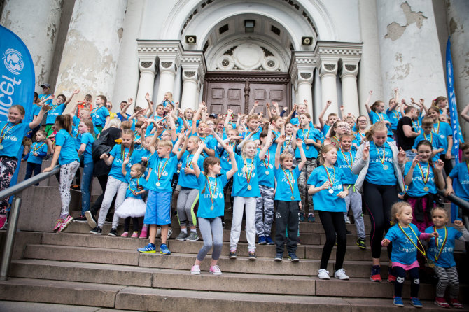 Mariaus Vizbaro / 15min nuotr./UNICEF vaikų bėgimo Kaune akimirka