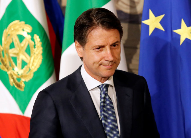 „Reuters“/„Scanpix“ nuotr./Giuseppe Conte – naujasis Italijos premjeras