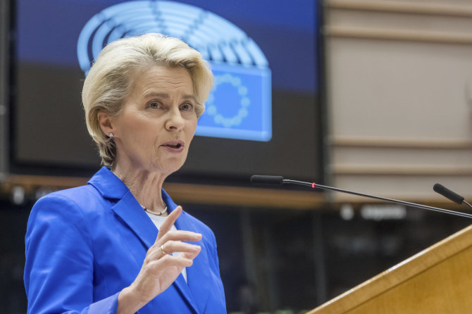 „AP“/„Scanpix“/Europos Komisijos pirmininkė Ursula von der Leyen