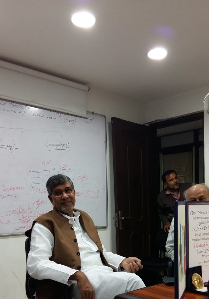 Asmeninės nuotr./Prieš vaikų vergovę kovojantis Kailash Satyarthi
