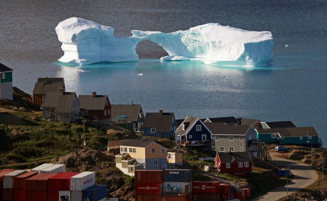 „Reuters“/„Scanpix“ nuotr./Nykstantys Grenlandijos ledynai