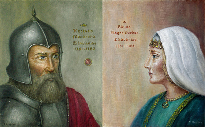 Didysis kunigaikštis Kęstutis ir kunigaikštienė Ona