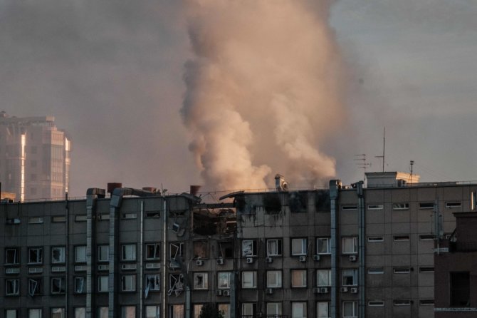 AFP/„Scanpix“ nuotr./Karas Ukrainoje. Kyjivas