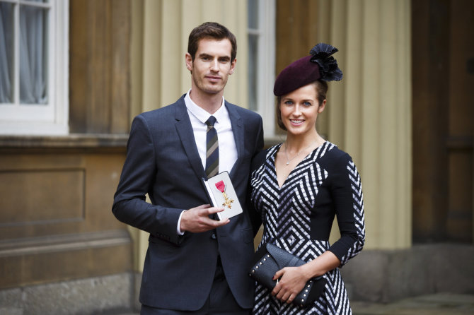 „Scanpix“ nuotr./Andy Murray ir Kim Sears