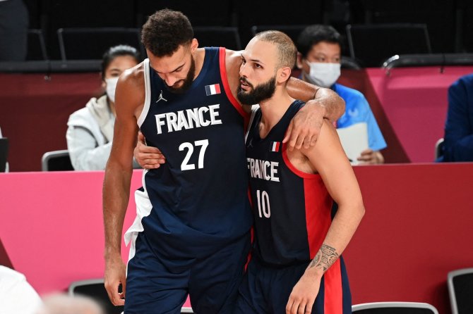 „Scanpix“ nuotr./Rudy Gobert'as ir Evanas Fournier