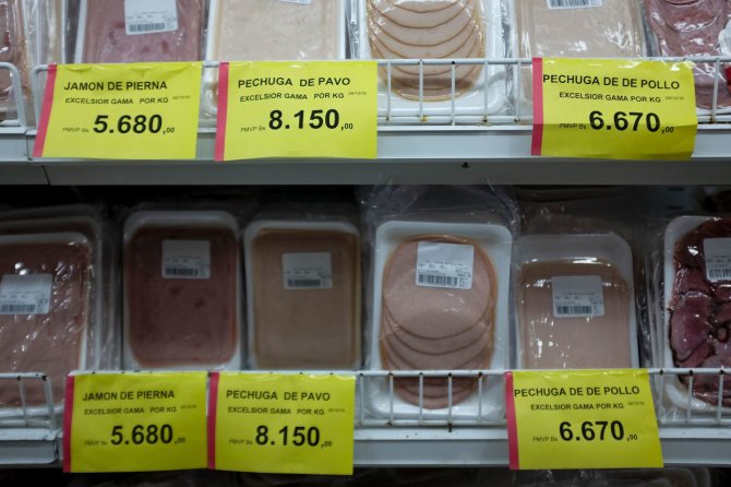 AFP/„Scanpix“ nuotr./Maisto produktų kainos Venesueloje