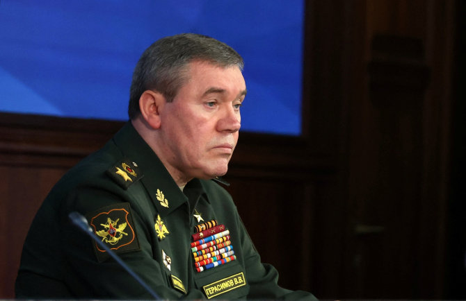 „Reuters“/„Scanpix“/Rusijos ginkluotųjų pajėgų Generalinio štabo viršininkas Valerijus Gerasimovas 