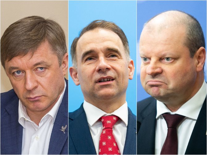 Ramūnas Karbauskis, Rokas Masiulis, Saulius Skvernelis