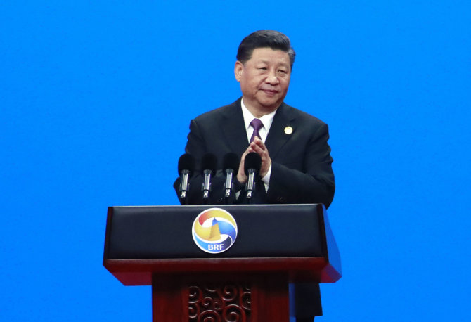 „Scanpix“/AP nuotr./Xi Jinpingas svarbiame forume Pekine