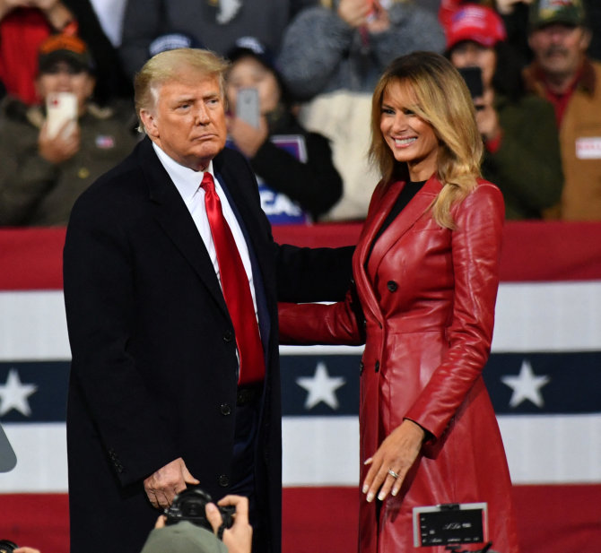 Vida Press nuotr./Donaldas Trumpas, Melania Trump