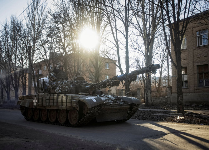 „Reuters“/„Scanpix“ nuotr./Ukrainos kariai Bachmute