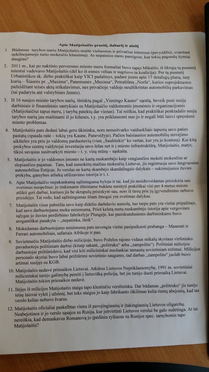 Skaitytojo Dino nuotr./Kauniečiai savo pašto dėžutėse rado štai tokią rinkiminę agitaciją