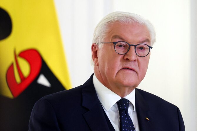 Vokietijos prezidentas Frankas-Walteris Steinmeieris / Lisi Niesner / REUTERS
