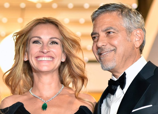 AFP/„Scanpix“ nuotr./Julia Roberts ir George'as Clooney