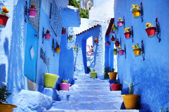 Shutterstock nuotr./Šefšauenas, Marokas