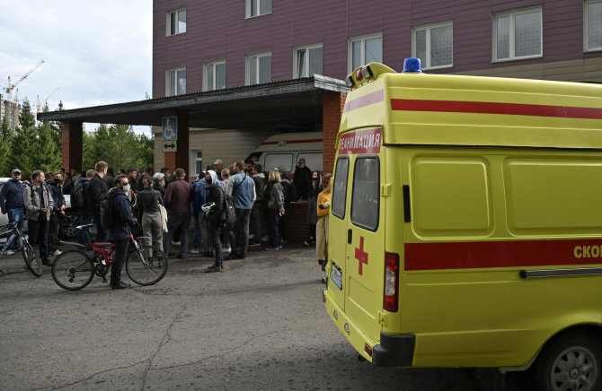 „Reuters“/„Scanpix“ nuotr./Omsko ligoninė, kurioje gydomas Aleksejus Navalnas