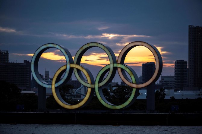 AFP/„Scanpix“ nuotr./Tokijas ruošiasi olimpinėms žaidynėms