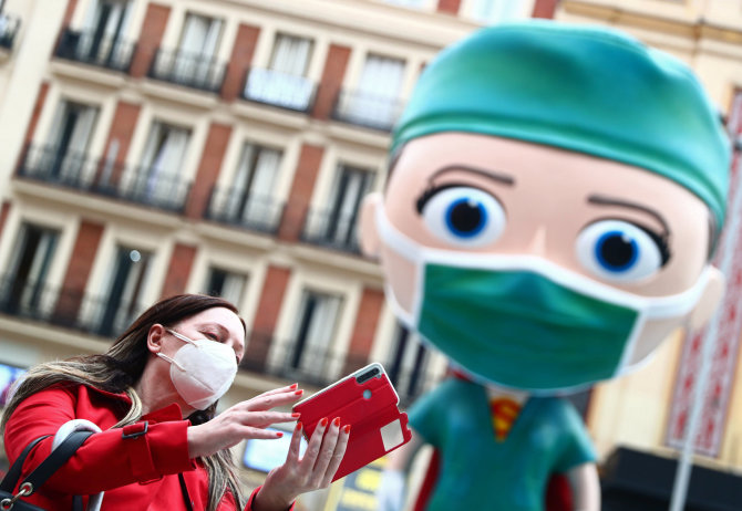 „Reuters“/„Scanpix“ nuotr./Koronavirusas Madride