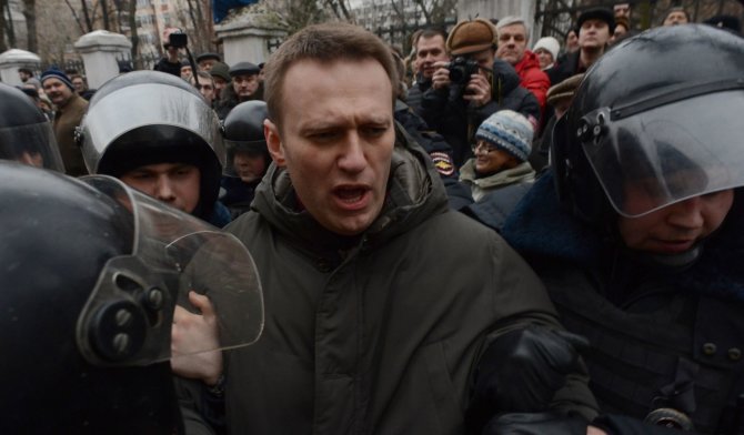 AFP/„Scanpix“ nuotr./Rusijos opozicijos lyderis Aleksejus Navalnas