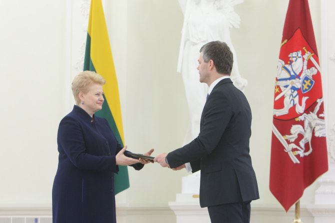 Juliaus Kalinsko/15min.lt nuotr./Dalia Grybauskaitė ir Darius Jauniškis