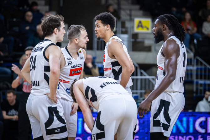 Roko Lukoševičiaus / LKL nuotr./„Nevėžio“ krepšininkai